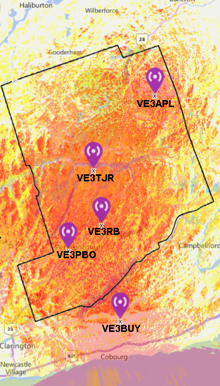 PARC Network Coverage Map